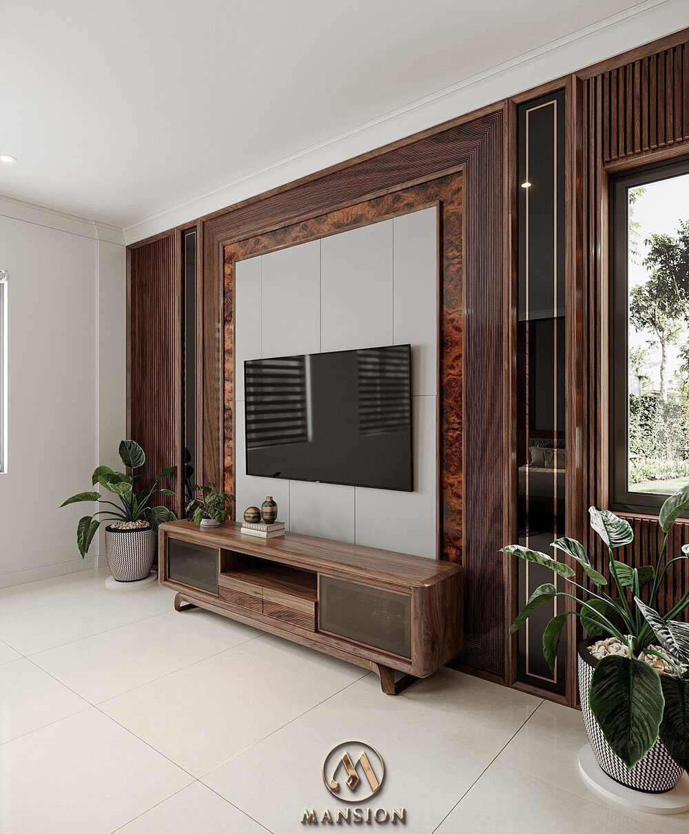 Dự án phòng làm việc nội thất gỗ óc chó