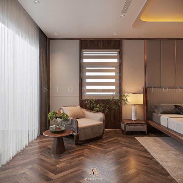 Dự án: Thiết kế thi công nội thất gỗ óc chó – Biệt thự Hà Đô Charm Villas