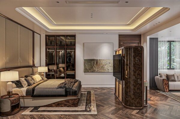 Dự án: Thiết kế thi công nội thất gỗ óc chó – Biệt thự liền kề Vinhomes The Harmony