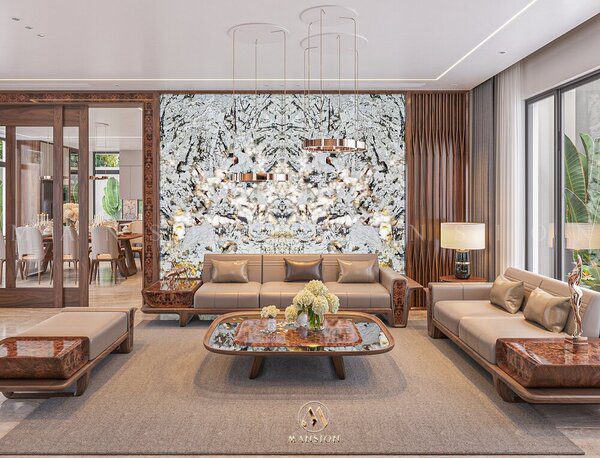 Dự án: Thiết kế thi công nội thất gỗ óc chó – Biệt thự Vinhomes Imperia Hải Phòng