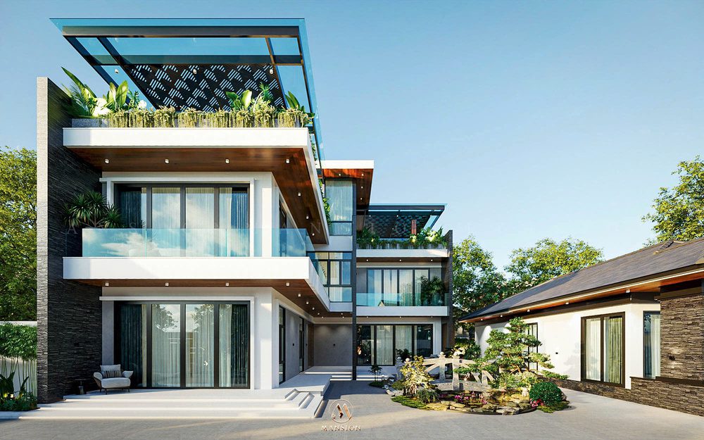Dự án: Thiết kế kiến trúc biệt thự nghỉ dưỡng Mr. H, Yên Bái rộng 1500m2