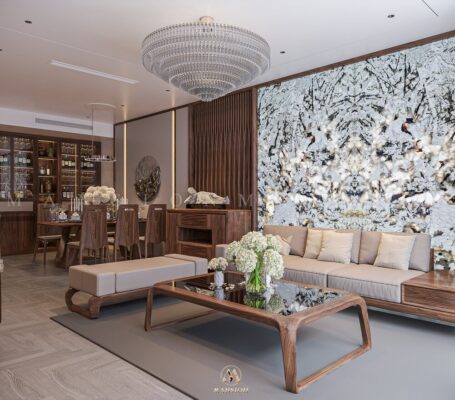 Thiết kế nội thất chung cư hanjardin - Mansion