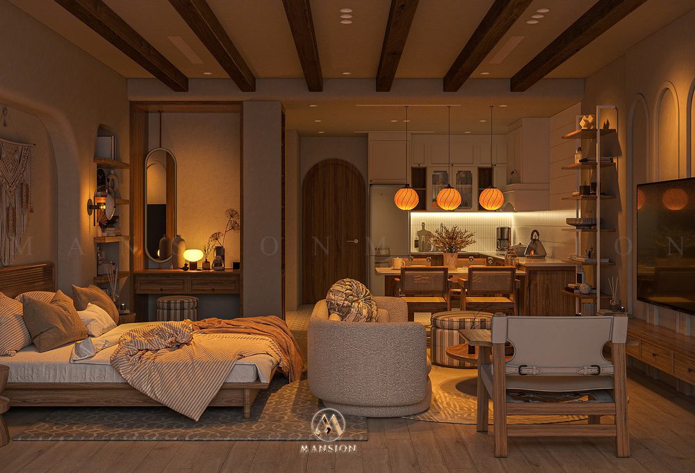 Nội thất căn hộ khach san trich sai - Mansion