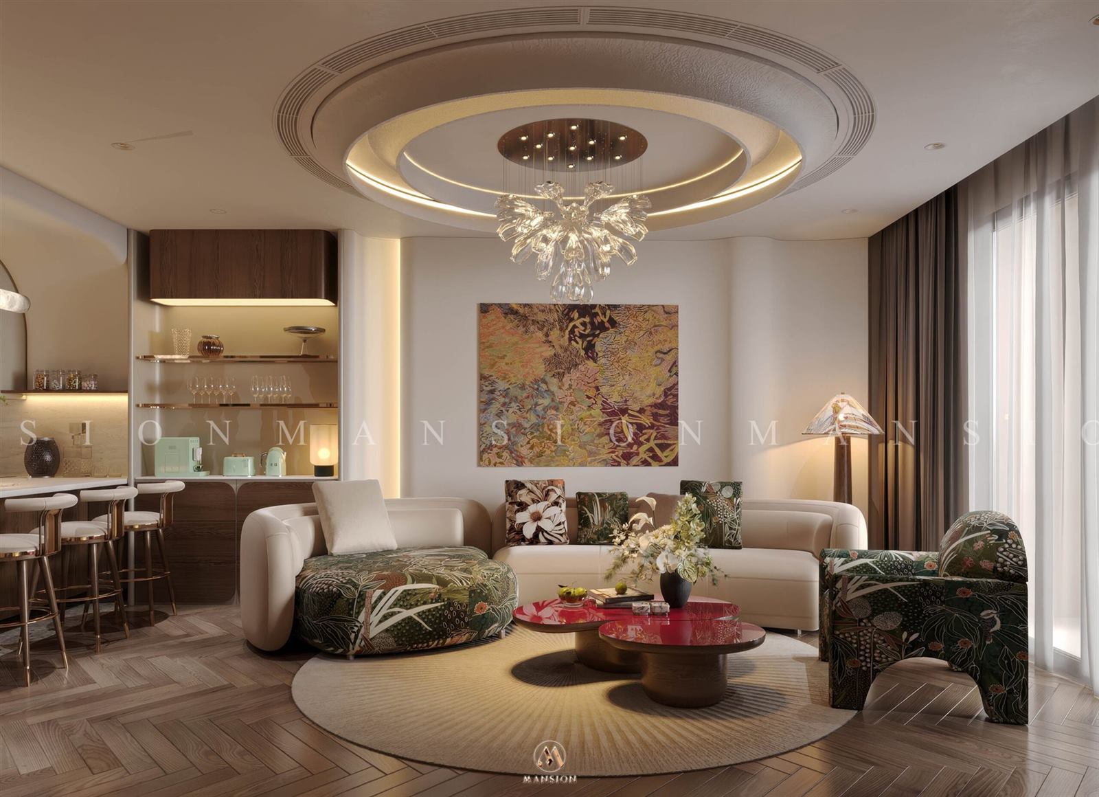 Dự án: Thiết kế nội thất căn hộ cao cấp 90m2 hiện đại, cá tính
