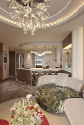 Dự án: Thiết kế nội thất căn hộ cao cấp 90m2 hiện đại, cá tính - ảnh 12